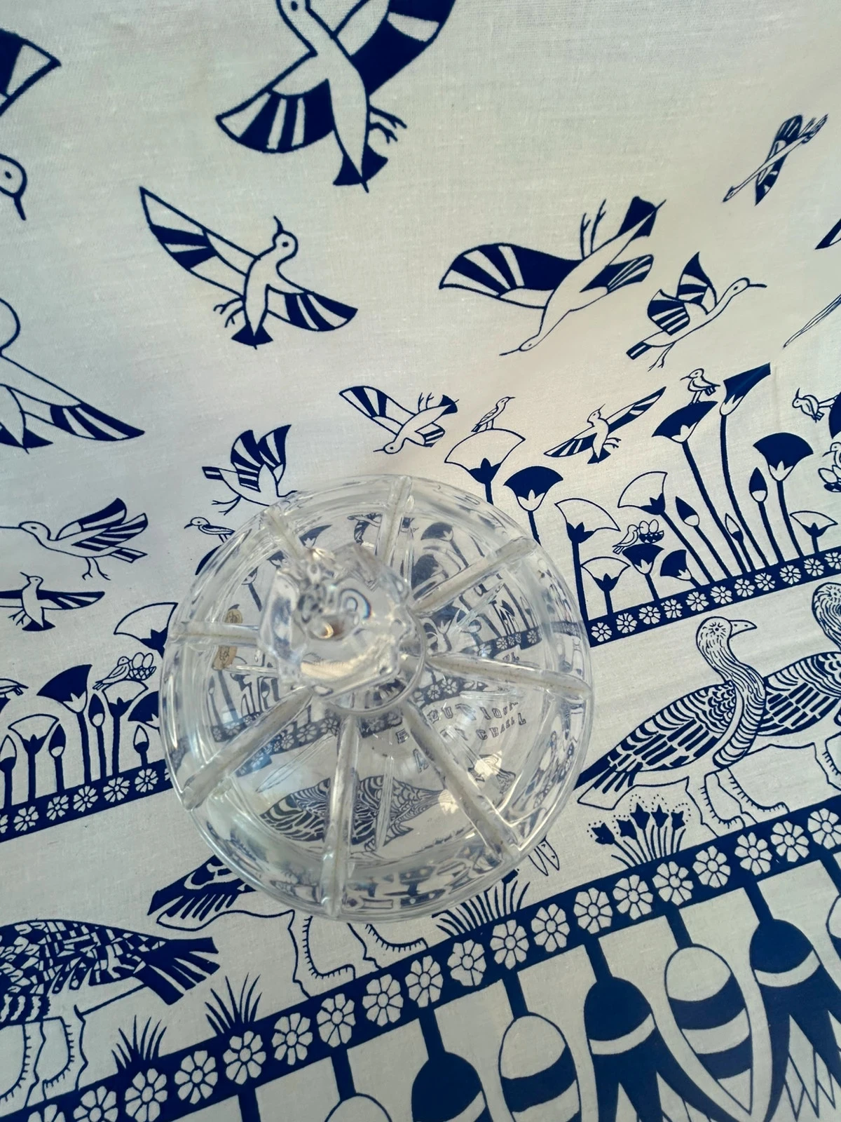Bonbonnière com tampa de cristal d’arques 24% Pb0 - vintage – photo 6